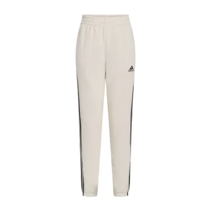 adidas Big Kid Boys Cuffed Mid Rise Regular Fit Fleece Jogger Pant