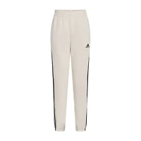 adidas Big Kid Boys Cuffed Mid Rise Regular Fit Fleece Jogger Pant