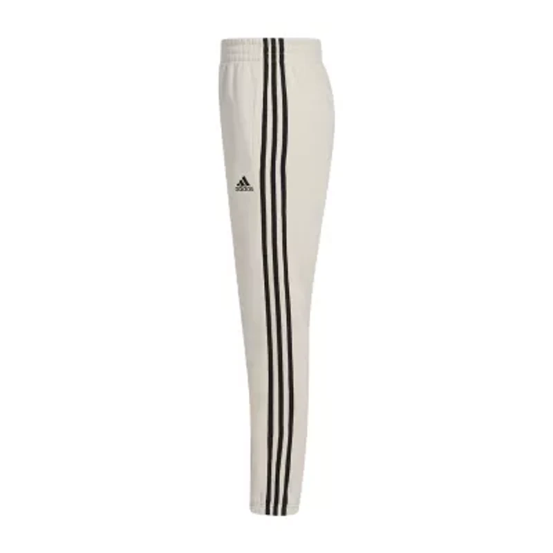 adidas Big Kid Boys Cuffed Mid Rise Regular Fit Fleece Jogger Pant