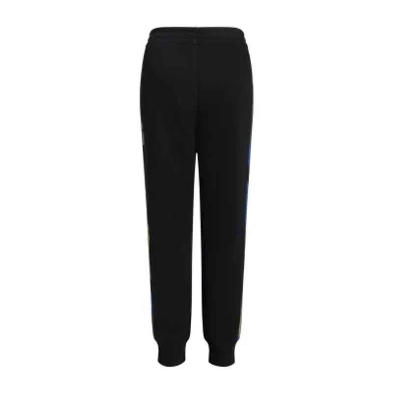 adidas Big Kid Boys Cuffed Mid Rise Regular Fit Fleece Jogger Pant