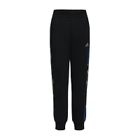 adidas Big Kid Boys Cuffed Mid Rise Regular Fit Fleece Jogger Pant