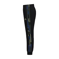 adidas Big Kid Boys Cuffed Mid Rise Regular Fit Fleece Jogger Pant
