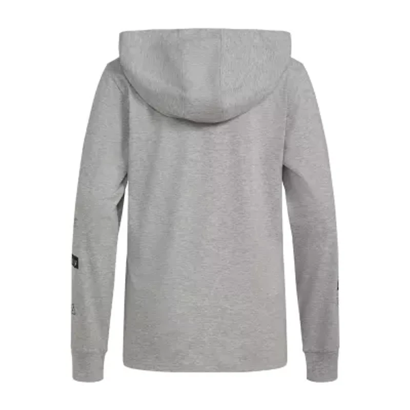 adidas Big Kid Boys Hooded Long Sleeve Active T-Shirt