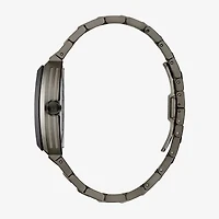 Bulova Maquina Mens Automatic Gray Stainless Steel Bracelet Watch 98a321