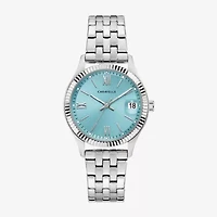 Caravelle Designed By Bulova Womens Silver Tone Stainless Steel Bracelet Watch 43m124