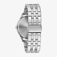 Caravelle Designed By Bulova Mens Silver Tone Stainless Steel Bracelet Watch 43b174