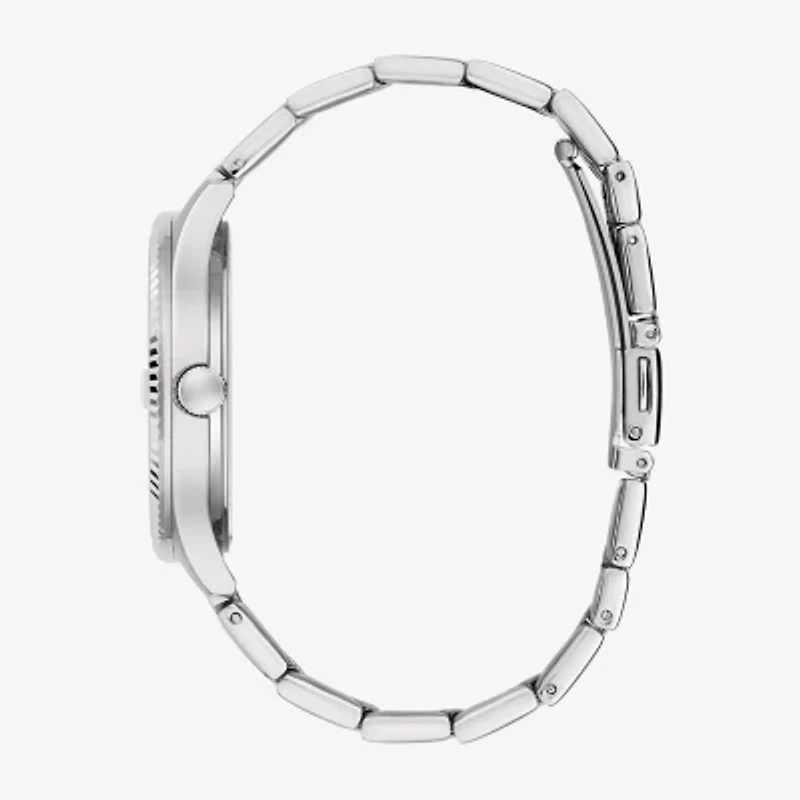Caravelle Designed By Bulova Mens Silver Tone Stainless Steel Bracelet Watch 43b174