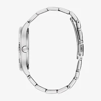 Caravelle Designed By Bulova Mens Silver Tone Stainless Steel Bracelet Watch 43b174