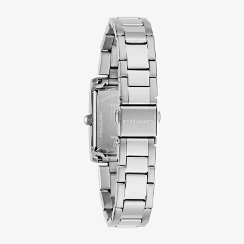 Caravelle Designed By Bulova Womens Silver Tone Stainless Steel Bracelet Watch 43l224