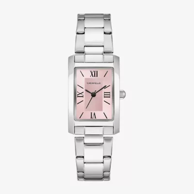 Caravelle Designed By Bulova Womens Silver Tone Stainless Steel Bracelet Watch 43l224