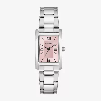 Caravelle Designed By Bulova Womens Silver Tone Stainless Steel Bracelet Watch 43l224