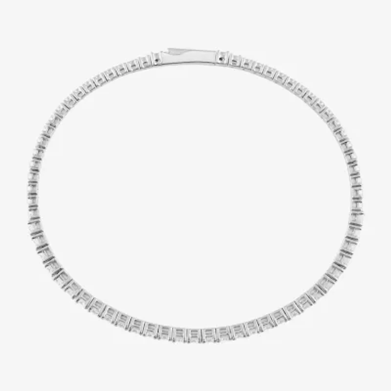(G / Si1-Si2) Womens 2 CT. T.W. Lab Grown White Diamond Sterling Silver Bangle Bracelet