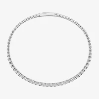 (G / Si1-Si2) Womens 2 CT. T.W. Lab Grown White Diamond Sterling Silver Bangle Bracelet