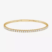 (G / Si1-Si2) Womens 2 CT. T.W. Lab Grown White Diamond Sterling Silver Tennis Bracelet
