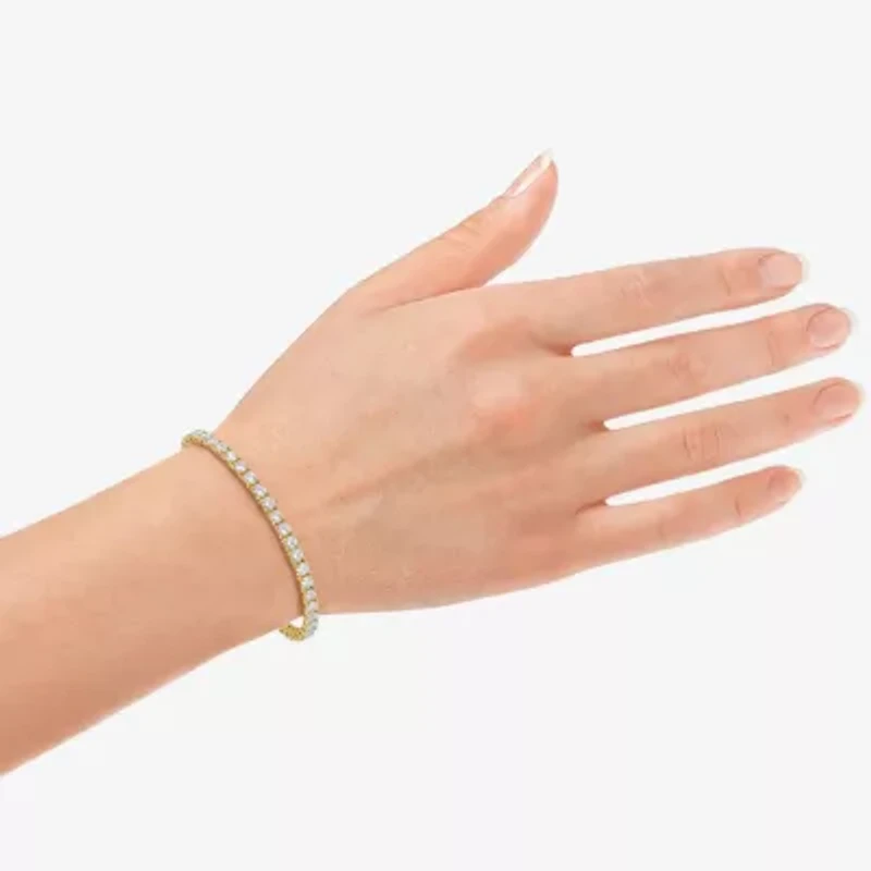 (G / Si1-Si2) Womens 2 CT. T.W. Lab Grown White Diamond Sterling Silver Tennis Bracelet