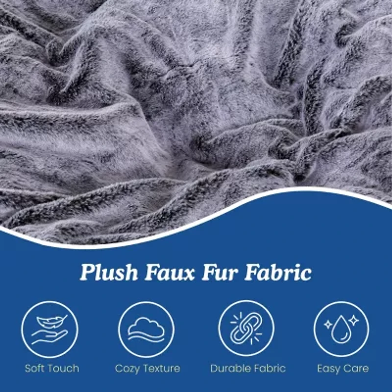Sealy® Bala Faux Fur Memory Foam Bean Bag Chair