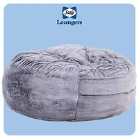 Sealy® Bala Faux Fur Memory Foam Bean Bag Chair
