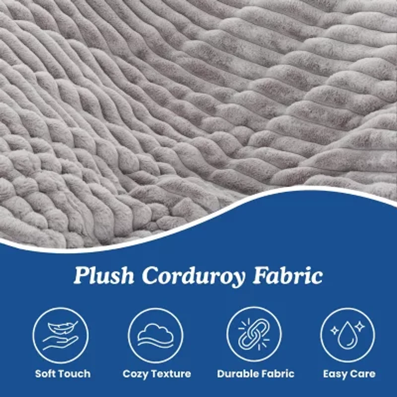 Sealy® Kade Corduroy Memory Foam Bean Bag Chair