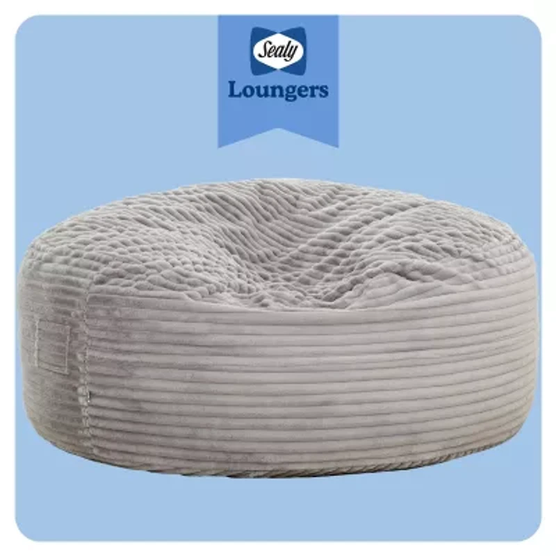 Sealy® Kade Corduroy Memory Foam Bean Bag Chair
