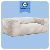 Sealy® Redd Corduroy Memory Foam Bean Bag Sofa-Style Chair