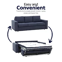 Stearns & Foster® Paolo 82" Queen Sleeper Sofa with Memory Foam Mattress