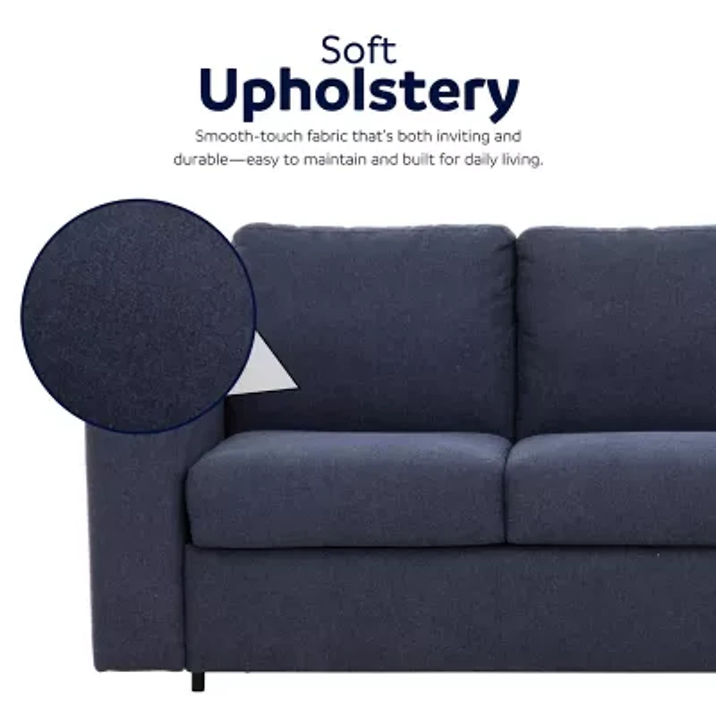 Stearns & Foster® Paolo 82" Queen Sleeper Sofa with Memory Foam Mattress