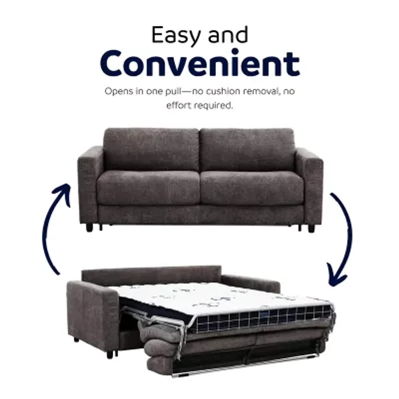 Stearns & Foster Atillio 80" Queen Sleeper Sofa with Memory Foam