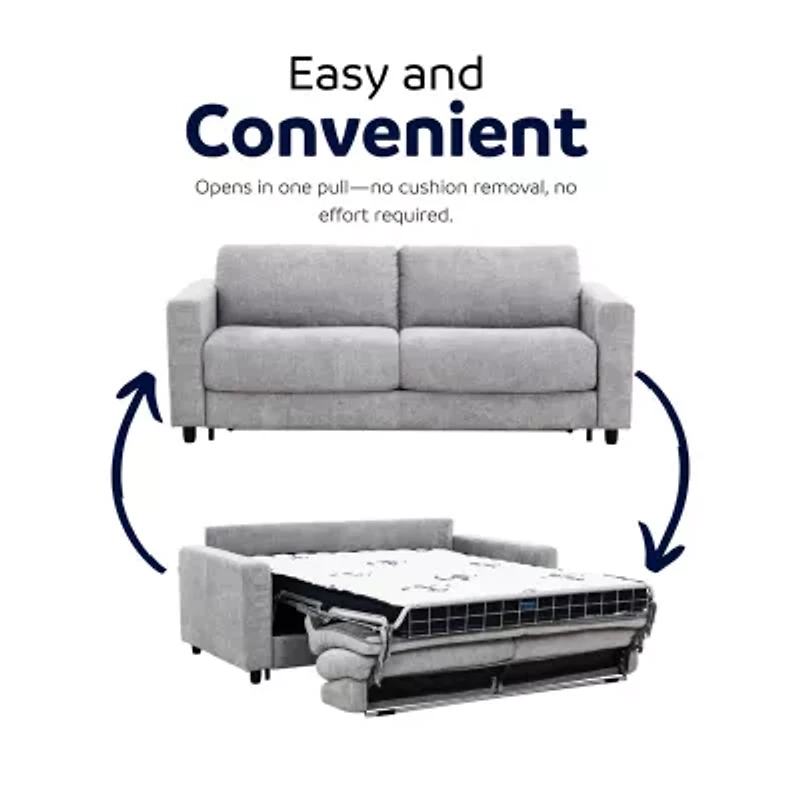 Stearns & Foster Atillio 80" Queen Sleeper Sofa with Memory Foam