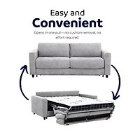 Stearns & Foster Atillio 80" Queen Sleeper Sofa with Memory Foam