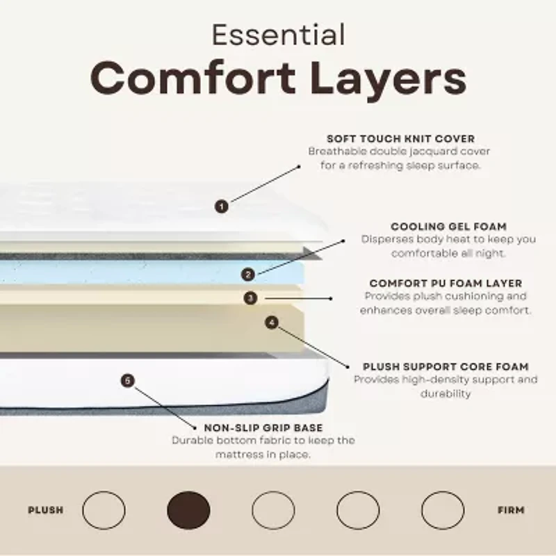 Primo Divine Ultra 13" Medium Gel Memory Foam Tight Top - Mattress a Box