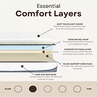 Primo Divine Ultra 13" Medium Gel Memory Foam Tight Top - Mattress a Box