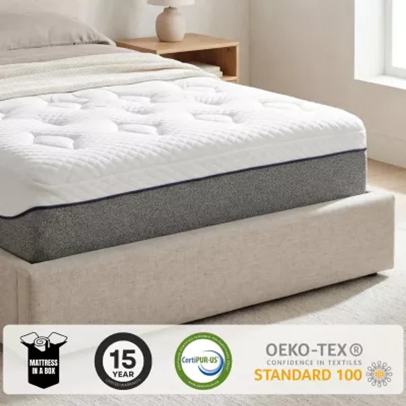 Primo Divine Ultra 13" Medium Gel Memory Foam Tight Top - Mattress a Box