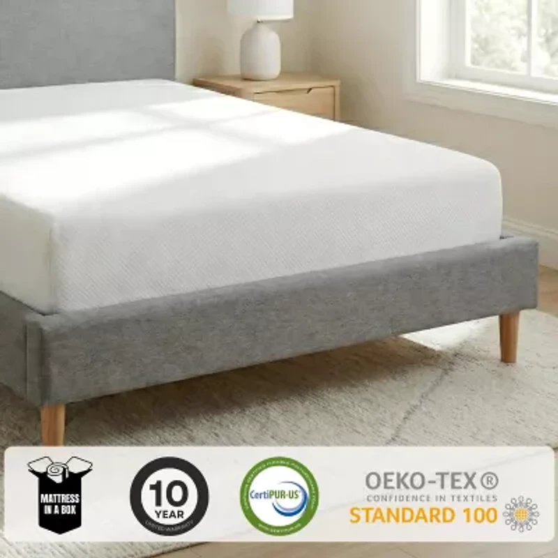 Primo Divine 8" Medium/Firm Gel Memory Foam Tight Top - Mattress a Box