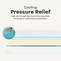 Primo Divine 8" Medium/Firm Gel Memory Foam Tight Top - Mattress a Box