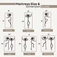 Primo Divine 8" Medium/Firm Gel Memory Foam Tight Top - Mattress a Box
