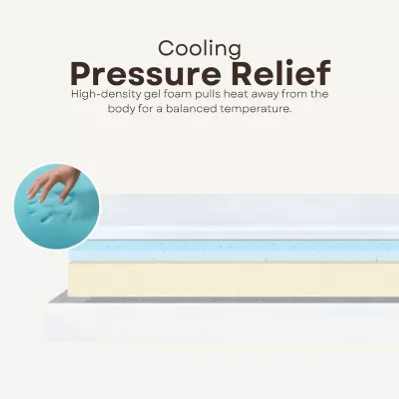 Primo Divine Super 10" Medium Gel Memory Foam Tight Top - Mattress a Box