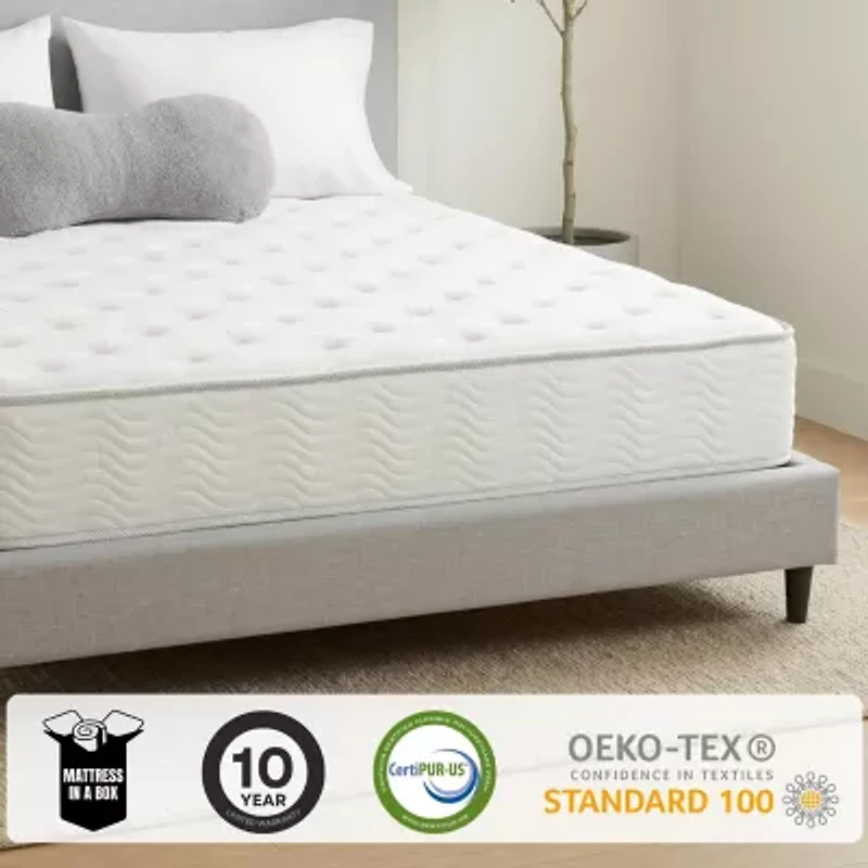 Primo Solar Pocket Coil 9" Medium/Firm Hyrbid Tight Top - Mattress a Box