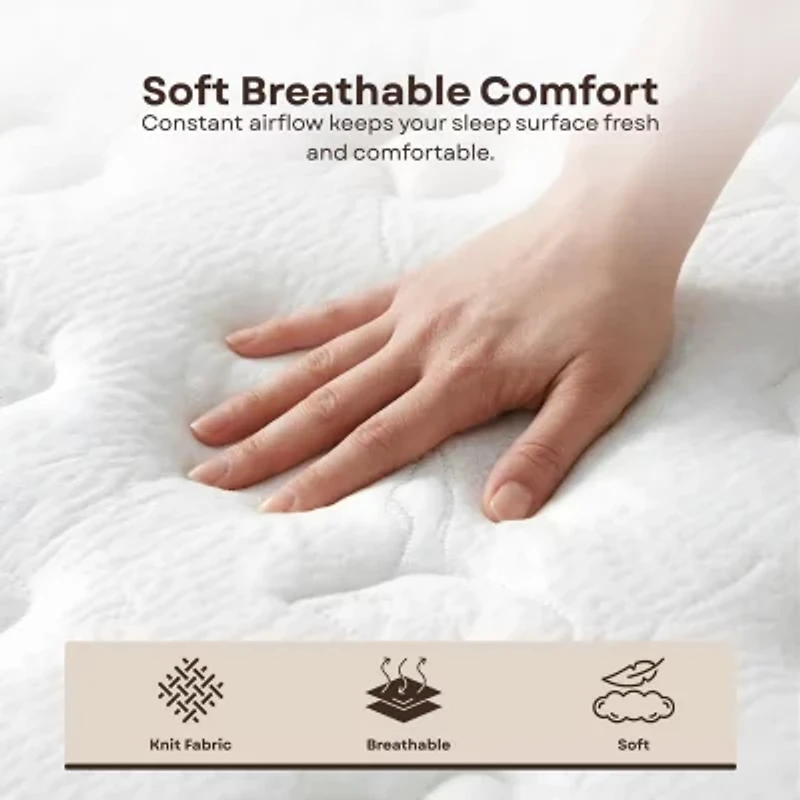 Primo Solar Pocket Coil 9" Medium/Firm Hyrbid Tight Top - Mattress a Box