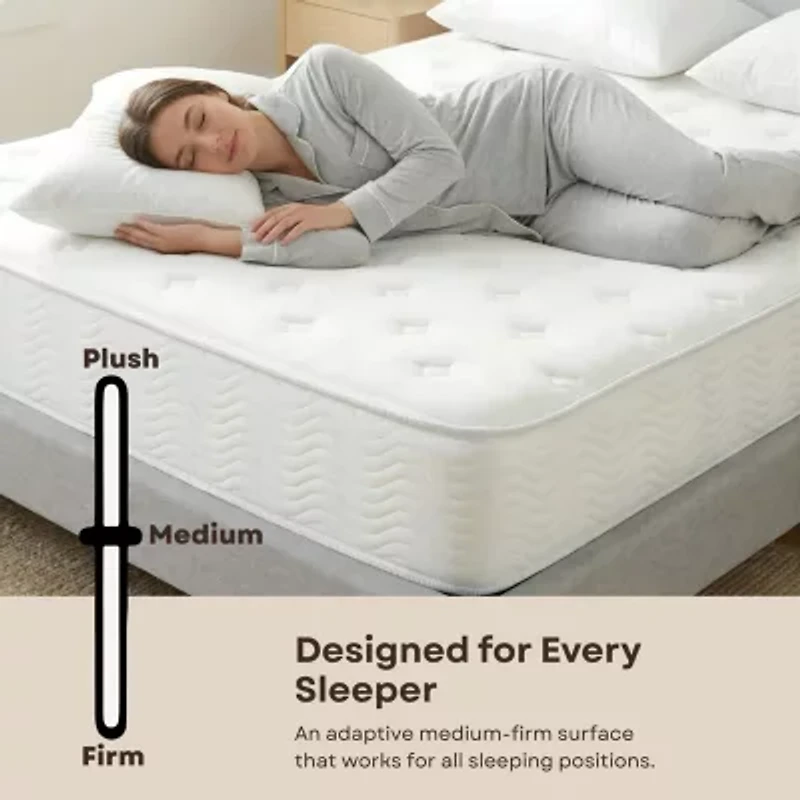 Primo Solar Pocket Coil 9" Medium/Firm Hyrbid Tight Top - Mattress a Box