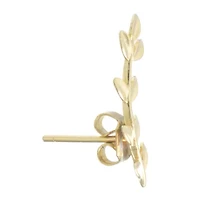 Silver Treasures Womens 14K Gold Over Silver Ear Climbers