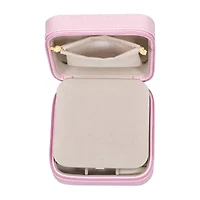 Mele and Co Josette Mirrored Pink Jewelry Travel Case