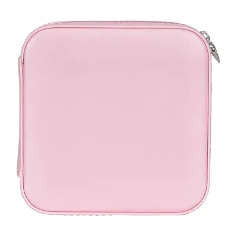 Mele and Co Josette Mirrored Pink Jewelry Travel Case