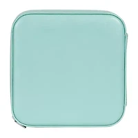 Mele and Co Josette Mirrored Aqua Jewelry Travel Case