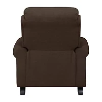 ProLounger Anna Traditional Roll-Arm Push Back Recliner Linen with Nailheads