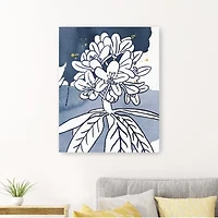 Indigo Blooms II Giclee Canvas Art