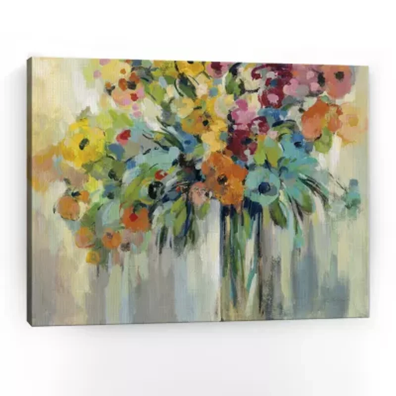 Lumaprints Cloud Of Flowers Giclee Canvas Art