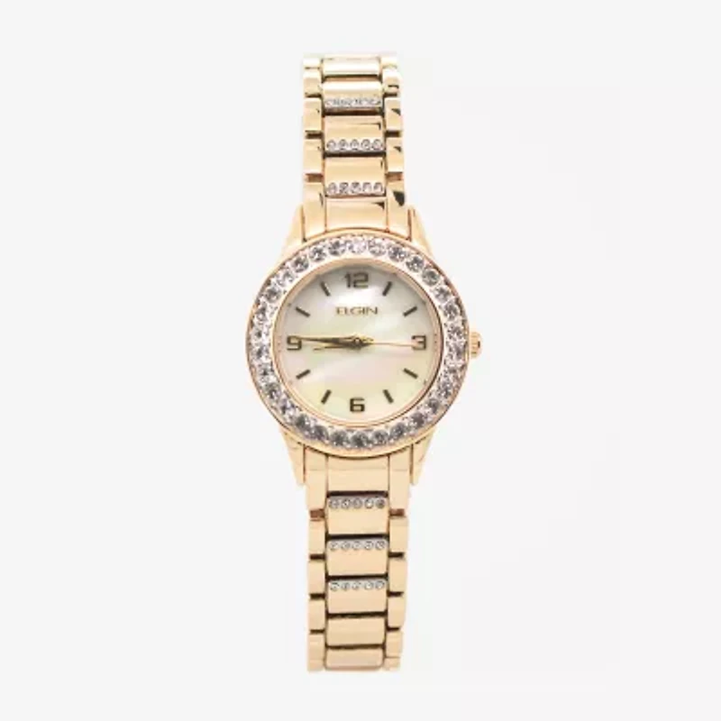 Elgin Womens Gold Tone 2-pc. Watch Boxed Set Eg201807st
