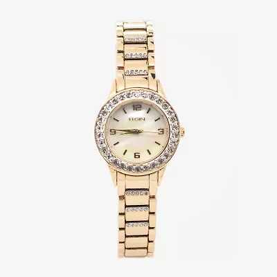 Elgin Womens Gold Tone 2-pc. Watch Boxed Set Eg201807st