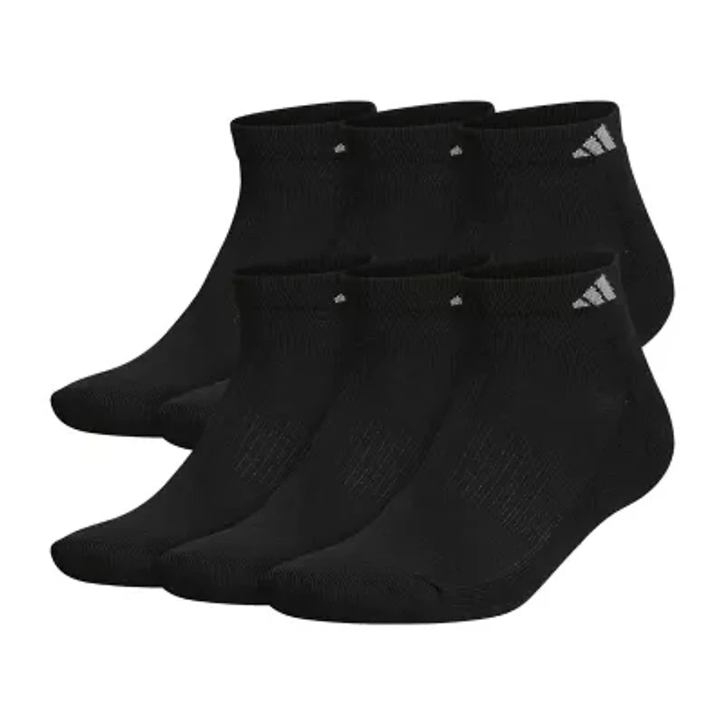 adidas Mens Multi-Pack 6 Pair Big and Tall Low Cut Socks