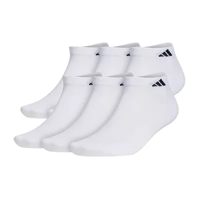 adidas Mens Multi-Pack 6 Pair Big and Tall Low Cut Socks